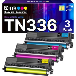 image:imageEZ Ink Compatible Toner Cartridge Replacement for Brother TN336 TN336 TN331 TN336C Compatible with MFCL8850CDW HLL8350CDW MFCL8600CDW HL4150CDN MFC9970CDW 1 Cyan 1 Magenta 1 Yellow