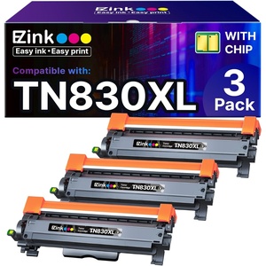 image:imageEZ Ink Compatible Toner Cartridge Replacement for Brother TN830XL TN830 TN 830 Toner Cartridges to use with HLL2460DW DCPL2640DW HLL2480DW HLL2400D HLL2405W MFCL2820DW Printer 3 Black
