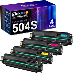 image:imageEZ Ink Compatible Toner Cartridge Replacement for Samsung 504 504S CLTK504S CLT504S CLTM504S CLTC504S CLTY504S to use with SLC1860FW SLC1810W CLP415NW CLX4195FW Printer Tray 4 Pack