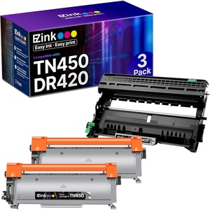image:imageEZ Ink Compatible Toner Cartridge and Drum Unit Replacement for Brother TN450 TN420 DR420 to use with HL2270DW HL2280DW HL2230 HL2240 MFC7360N MFC7860DW 2840 2940 2 Toner 1 Drum 3 Pack