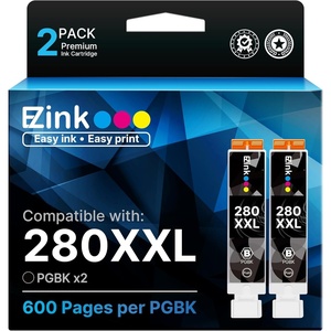image:imageEZ Ink Compatible tr8620a Ink Cartridge Replacement for Canon 280 PGBK 280 XXL Canon Ink PGI280XXL to use with PIXMA TR8520 TR8620 TR8622a TS9521C TS6120 TS9120 TS6320 TR75202 PGBK