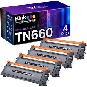 image:imageEZ Ink TN660 Toner Cartridge Replacement Compatible with Brother TN660 TN660 TN630 High Yield to Use for HLL2380DW HLL2320D HLL2340DW DCPL2540DW MFCL2700DW MFCL2720DW Printer Black 4 Pack