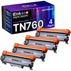 image:imageEZ Ink TN760 Toner for Brother Printer Compatible for Brother TN760 TN730 TN730 Toner Cartridges to Use with MFCL2710DW MFCL2750DW HLL2350DW HLL2370DW HLL2395DW L2390DW DCPL2550DW 4 Black