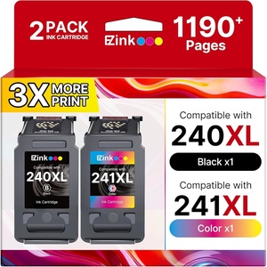 image:imagePG240XLCL241XL Ink Cartridge Replacement for Canon 240XL 241XL Combo Pack 240XL 241XL Works with PIXMA TS5120 MG2120 MG3620 MG3520 MG3522 MX452 MX472 MX512 MX532 Printer 1 Black 1 TriColor