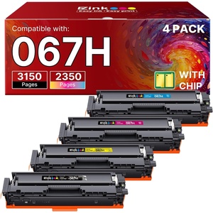 image:imageEZ Ink 067H 067 Toner Cartridge with Chip Compatible for Canon 067H Toner Cartridge Set High Yield Cartridge 067 for Canon imageCLASS MF656Cdw MF654Cdw LBP632Cdw MF653Cdw Printer BCMY 4 Pack