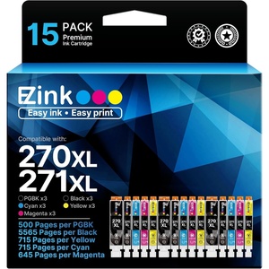 image:imageEZ Ink 270 271 XL Ink Compatible for Canon 270 271 PGI270XL CLI271XL Ink Cartridges to use with Canon Pixma TS6020 TS9020 MG7720 MG6821 MG5720 MG5721 MG5722 MG6820 MG6822 TS5020 TS802015 Pack