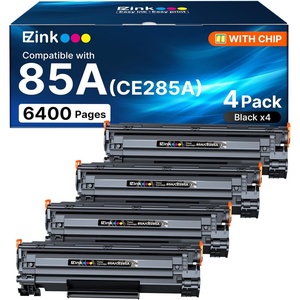 image:imageEZ Ink 85A CE285A Compatible Toner Cartridge Replacement for HP 85A Black Toner Cartridge use for hp LaserJet p1102w Ink Cartridge P1102 P1109W M1217nfw M1212 M1212nf M1217 Pro Printer 4 Pack