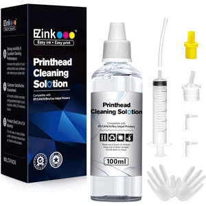 image:imageEZ Ink Printer Cleaning Kit for Epson Ecotank Printer Printerhead Cleaning kit for HPCanonBrother Inkjet Printers Printhead Cleaning Solution 100ML