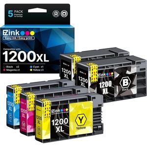 image:imageEZ Ink Compatible Ink Cartridge Replacement for Canon PGI1200 XL PGI1200XL PGI1200XL to use with MAXIFY MB2020 MB2320 MB2120 MB2720 MB2350 MB2050 2 Black 1 Cyan 1 Magenta 1 Yellow 5 Pack