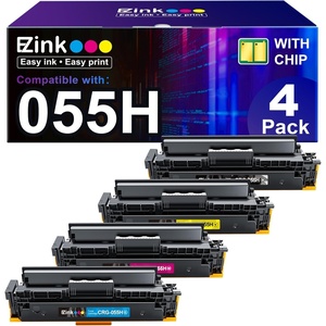 image:imageEZ Ink Compatible Toner Cartridge Replacement for Canon 055 055H High Capacity Toner Cartridge for Canon Color ImageCLASS MF743Cdw MF741Cdw MF746Cdw MF743 Printer Black Cyan Magenta Yellow 4Pack